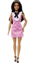Barbie Fashionistas Doll #209 with Black Hair and a Plaid Dress, 11.73 In