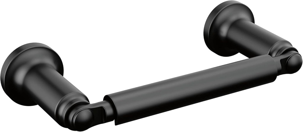 Delta 73550-BL Saylor Bath Hardware Toilet Paper Holder, Matte Black