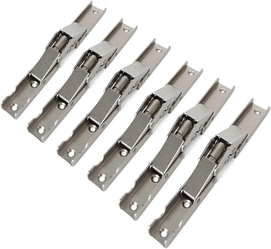 90 Degree Folding Door/Shelf Hinge Hidden Bracket Table Holder Furniture Parts (6Pc)