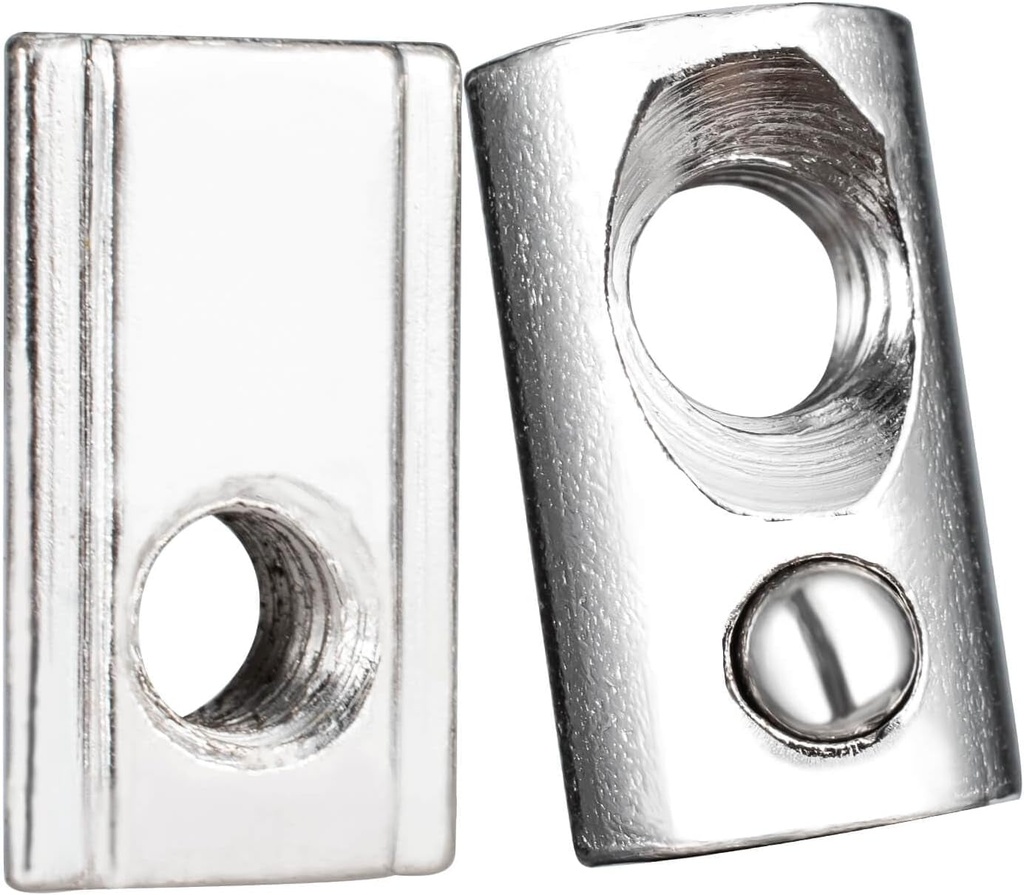 100Pcs M5 T Slot Nut with Locatable Ball, T-Nuts, T Slot-Nut Hardware Nut for 2020 2040 2060 2080 Series Aluminum Extrusion Profile