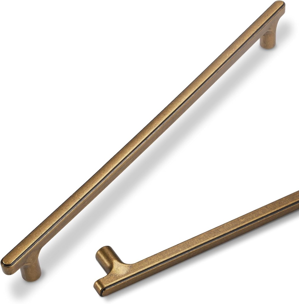 6 Pack Antique Brass Cabinet Pulls 10 Inch Hole Centers Kitchen Cabinet Handles Drawer Pulls Cabinet Hardware