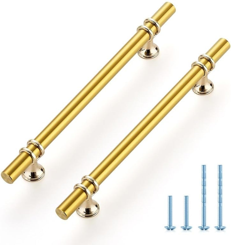 Ravinte Hardware 15 Pack 8-13/16 Inch Gold Cabinet Pulls Handles Kitchen Cabinet Handles Drawer Pulls Kitchen Cabinet Hardware Cupboard Handles Dresser Drawer Pulls 6-1/4 Inch CC
