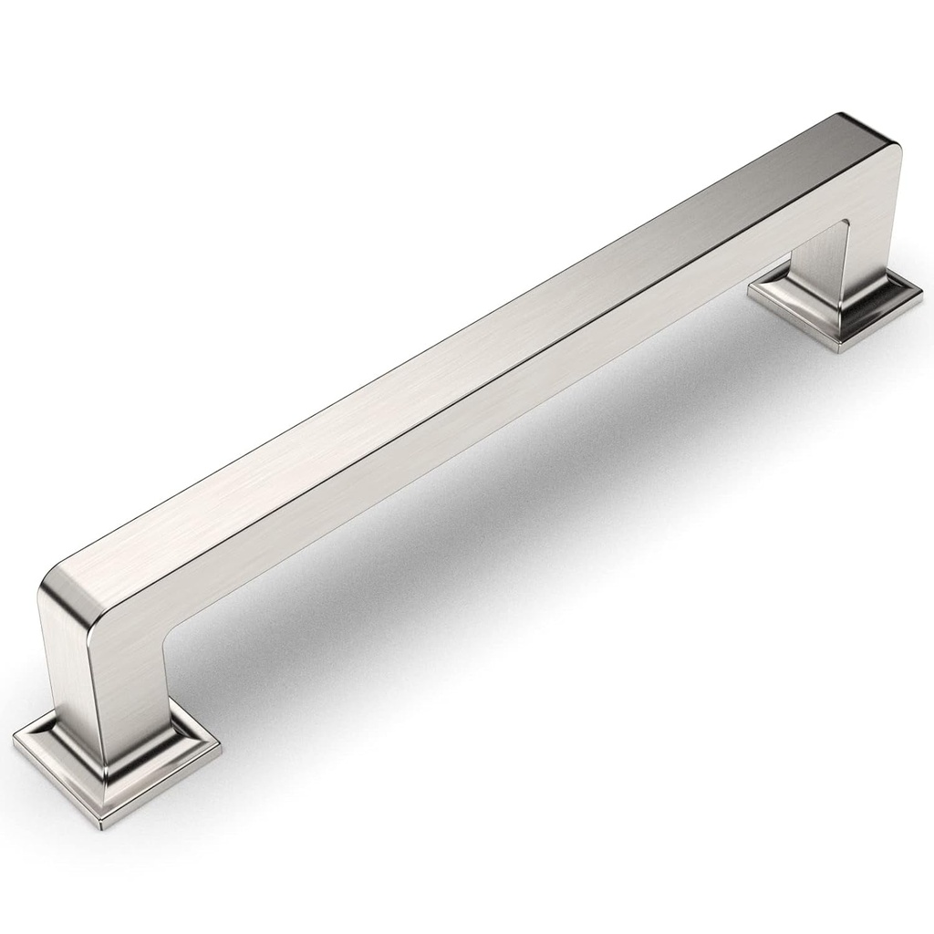 Amerdeco 10 Pack Brushed Satin Nickel Cabinet Pulls 5 Inch(128Mm) Hole Centers Kitchen Cabinet Handles Cabinet Hardware Kitchen Handles for Cabinets Cupboard Handles Drawer Pulls ZH0019