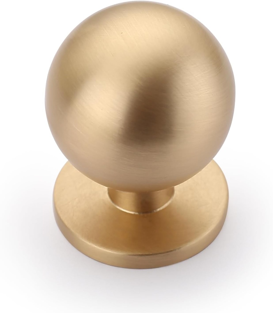 Asidrama 10 Pack Brushed Brass Kitchen Cabinet Knobs, Cabinet Knobs Kitchen Cabinet Hardware for Cupboard Drawer Knobs Dresser Knobs