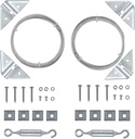 HOME MASTER HARDWARE 2 Pack anti Sag Gate Kit for Wooden Fence Repair, Zinc Plated Steel, Anti-Sag Gate Hardware Kit - Turnbuckle, Hooks, Heavy Cable, Screws