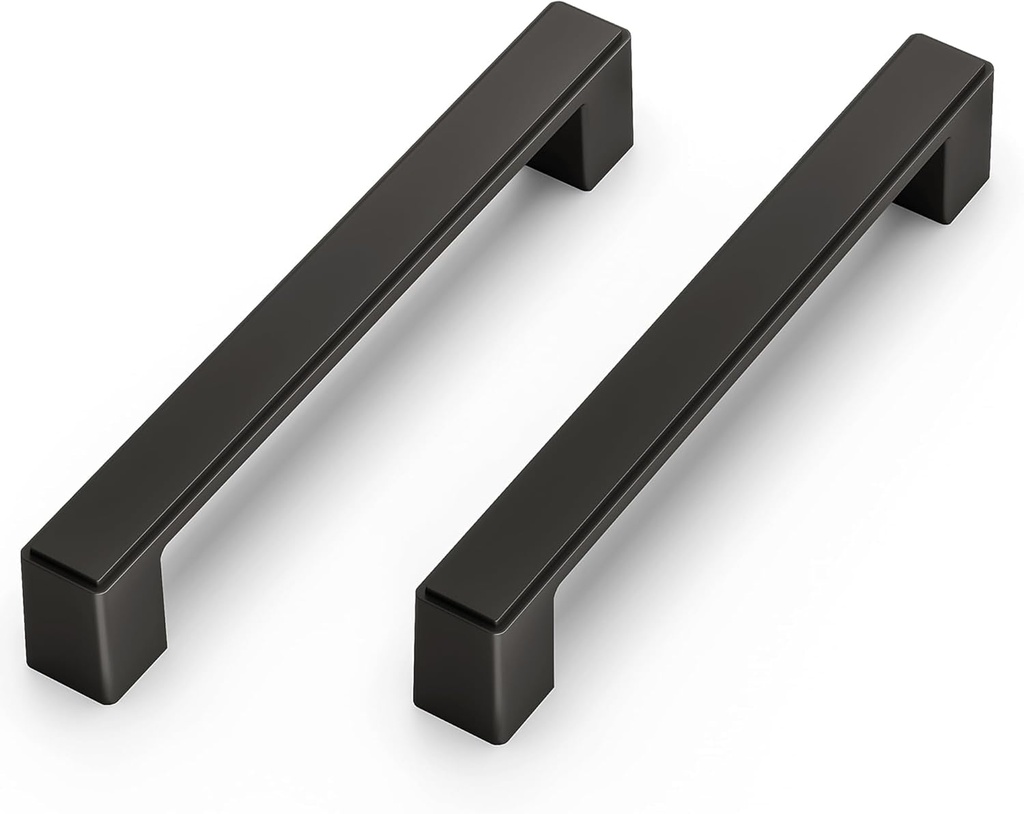 Cobbe 20 Pack Stylish Matte Black 3-3/4 Inch (96Mm) Hole Centers Kitchen Cabinet Handles Contemporary Cabinet Pulls for Cupboards, Drawers, and Dressers Durable Hardware