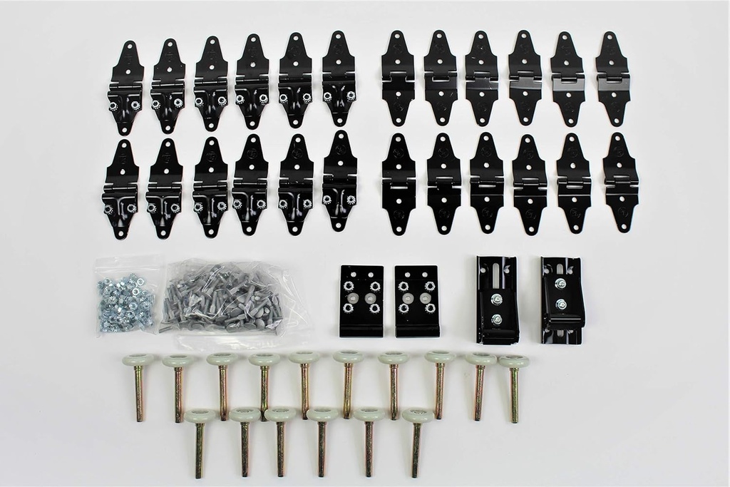 44 Pack Whiting Door Repair Kit ALL Hinges + 2" Rollers + Hardware! Todco Morgan