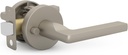 Mega Handles - Ralph Privacy I Lever Door Lock Handle Set for Hallway, Closet and Bathroom I Keyless Door Lock I Heavy Duty I Fits All Standard Door Sizes I Screws Included - Satin Nickel (1 Pack)