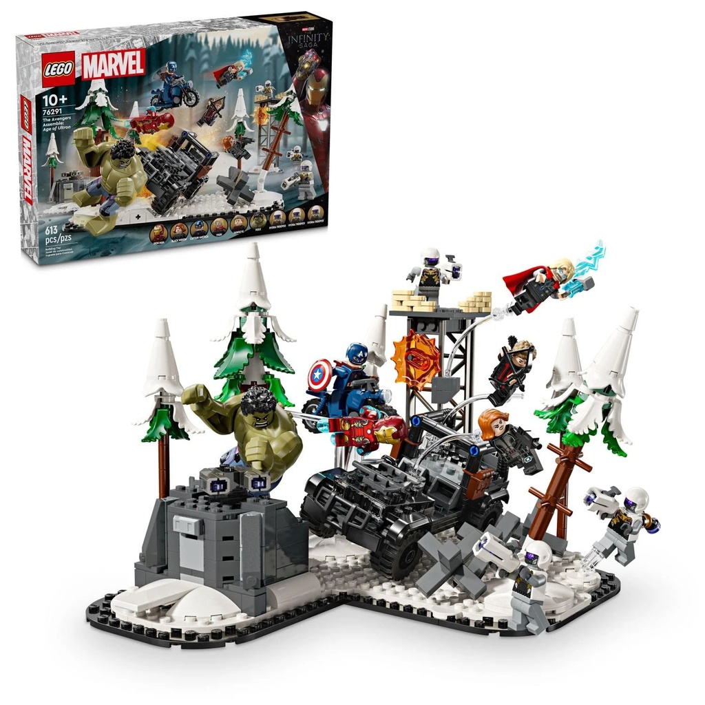 LEGO Marvel the Avengers Assemble: Age of Ultron, Buildable Super Hero Toy with Marvel Minifigures, 76291