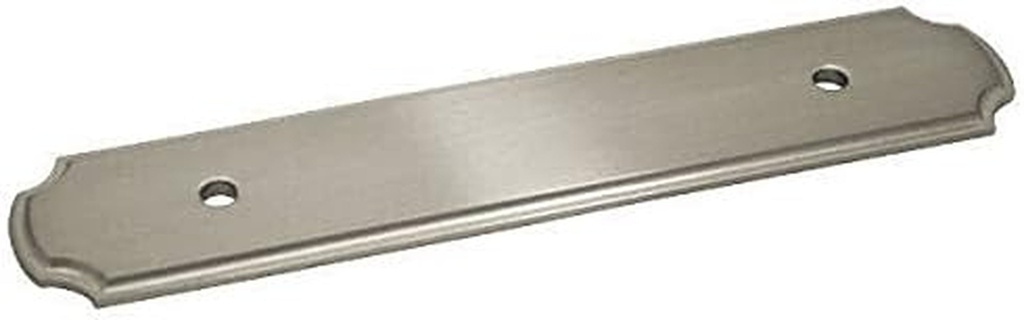10 Pack - Cosmas B-112-96SN Satin Nickel Cabinet Hardware Handle Pull Backplate/Back Plate - 3-3/4" Inch (96Mm) Hole Centers
