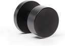Solid Brass Matte Black Passage Hall/Closet Knob - Bora Bora - Reversible Door Handle