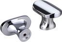 Chrome Cabinet Knobs 10 Pack 1.25 Inch Length Heavy-Duty Cabinet Knobs Drawer Knobs Kitchen Cabinet Knobs and Polished Chrome Cabinet Knobs