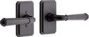 479139 Matteen Left Handed Solid Brass Passage Door Lever Set with 2-3/8" Backset