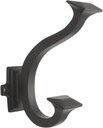 Hickory Hardware Bungalow Collection Signature Hook 1-1/2 Inch Center to Center Oil-Rubbed Bronze Finish (5 Pack)