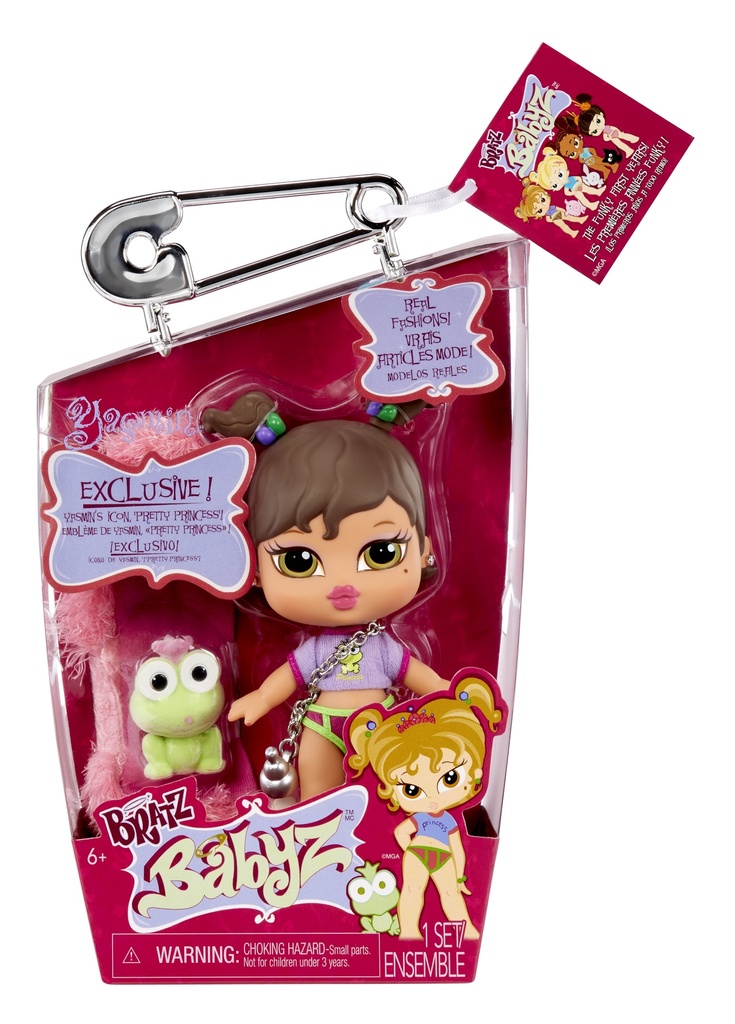 Bratz Babyz Yasmin Collectible Fashion Doll with Real Fashions and Pet