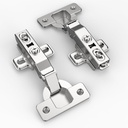 Asidrama 10 Pack Full Overlay Soft Close Cabinet Hinges，Silent Hydraulic Cupboard Hinges, Frameless European Concealed Hinges for Kitchen Cabinet Door and Wardrobes，105 Degree Kitchen Cabinet Hinges