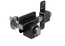 Gatemate Long Throw Gate Lock 1490116, Euro Profile Gate Lock for Sheds, Gates & Garage Doors, Keyed outside & inside Thumb Turn, 316 Stainless Steel, for Wooden Gates & Doors up to 2¾” (70Mm), 5 Keys