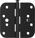 Goldenwarm Black Door Hinges 4Inch 18 Pack Security Door Hinges, Interior/Exterior Door Hinges Matte Black 4" Hinges with 5/8" Radius Corner Hinges for Doors Reversible Full Mortise Combination