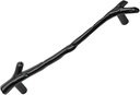 10 Pack Black Twig Pulls Branch Zinc Alloy Decorative Cabinet Wardrobe Furniture Door Drawer Knobs Pulls Handles Hardware, (128Mm) Hole Centers