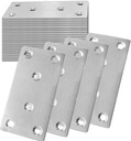 40Pack Stainless Steel Flat Bracket Mending Plate, 3.1" X 1.5" Bracket Joining Plate, Heavy Duty Metal Repair Fixing Joining Brace Right Angle for Wood Furniture Cabinet Shelves, Straight Brackets