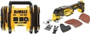 DCC018N-XJ Akku-Kompressor DCC 018 N 18 Volt Triple Source Inflator, Black/Yellow & DCS355N-XJ Oscillating Multi-Tool 18V Li-Ion Cordless Brushless Battery Powered, LARGE