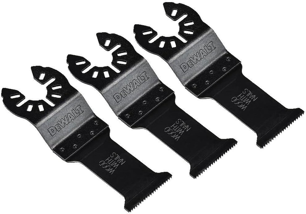 Oscillating Tool Blades for Wood with Nails, 3-Pack (Dwa4203-3),Black