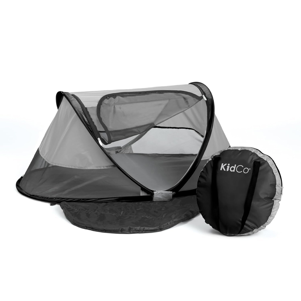 Kidco - Peapod Portable Foldable Mesh Toddler Travel Tent & Storage Bag, Travel Crib, Slumber Pod (Midnight)
