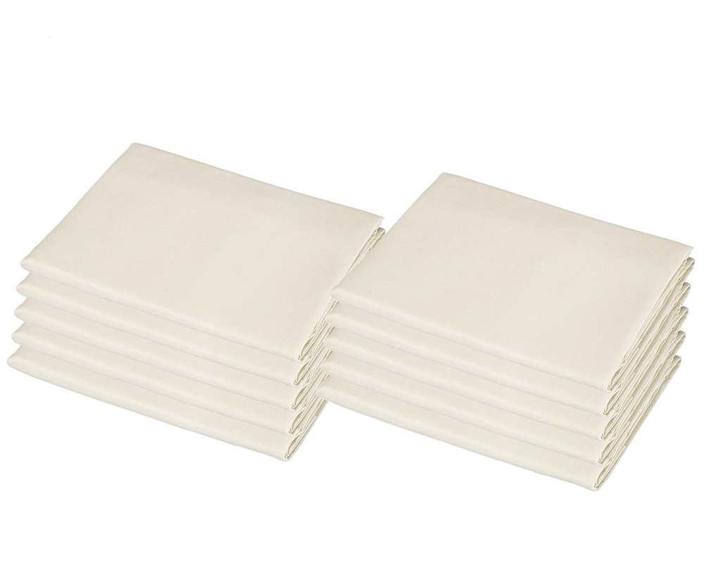 American Baby Company 10-Piece 100% Cotton Percale Day Care Mat Sheet, Cream, 24" X 48" X 4"