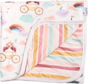 Copper Pearl Three-Layer Baby Blanket: Soft Baby Quilts for Boys and Girls | Breathable, Cozy, Toddler Blanket | Baby Quilt for Newborns | 46X46 Premium Polyester/Rayon | Enchanted