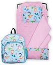 Wildkin 12 Inch Kids Backpack with Modern Nap Mat (Mermaids)
