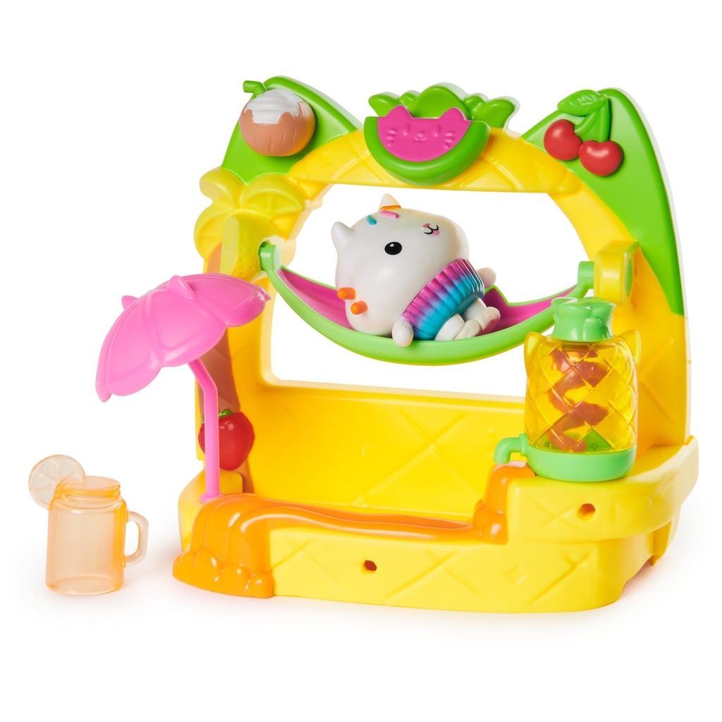 Gabby’S Dollhouse, Cakey’S Fruit Smoothie Balcony Playset with Toy Figure & Accessories