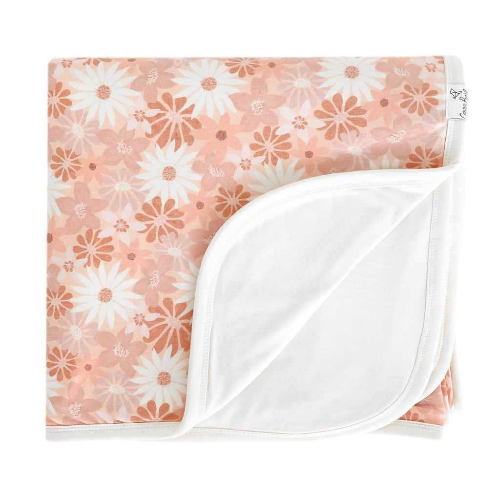 Copper Pearl Three-Layer Baby Blanket: Soft Baby Quilts for Boys and Girls | Breathable, Cozy, Toddler Blanket | Baby Quilt for Newborns | 46X46 Premium Polyester/Rayon | Penny