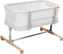 Skip Hop Baby Bassinet, Cozy up 2-In-1 Bedside Sleeper & Bassinet, Grey