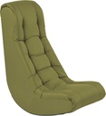 FDP Tufted Floor Rocker for Kids, Teens and Adults; Comfortable, Ergonomic Chair for Reading, Playing Video Games, or Watching TV - Fern Gray, 10488-FG