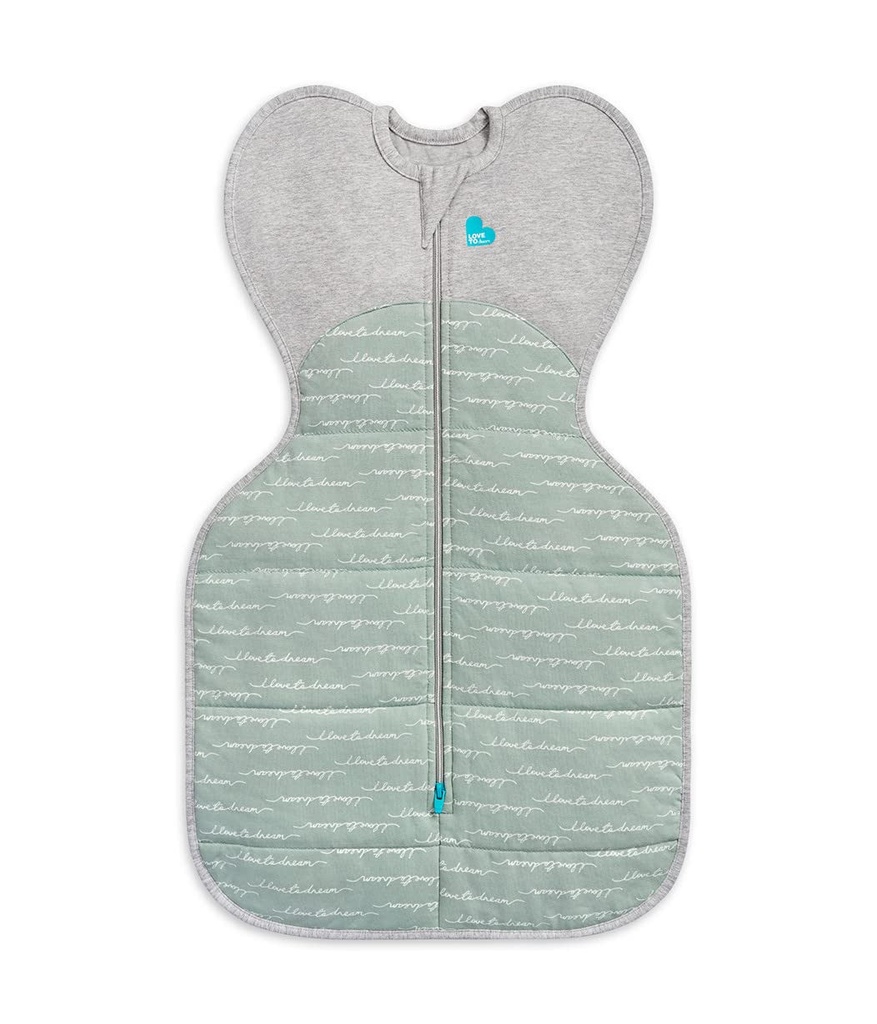 Love to Dream Swaddle up Warm 2.5 TOG, Dreamer Olive, Medium, 13-19 Lbs, Dramatically Better Sleep, Allow Baby to Sleep in Preferred Arms up Position for Self-Soothing, Snug Fit Calms Startle Reflex