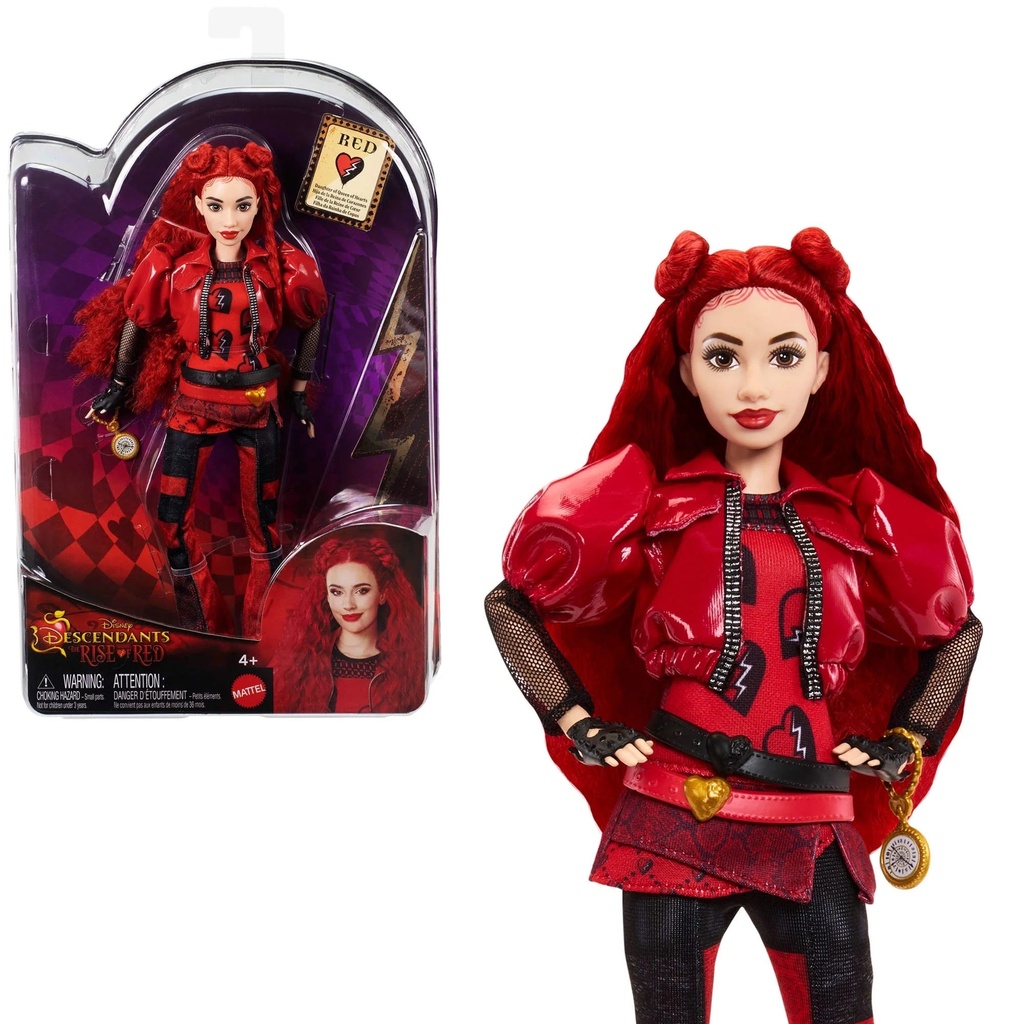 Disney Descendants: the Rise of Red Fashion Doll & Accessory, Red, Daughter of Queen of Hearts
