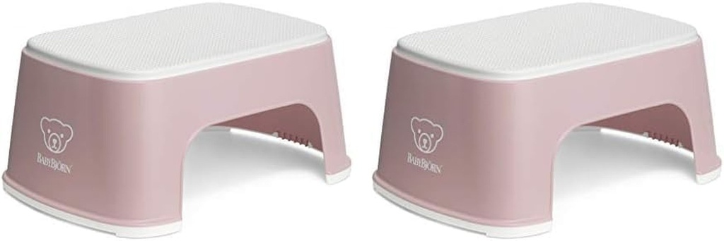 Babybjörn Step Stool, Powder Pink/White (Pack of 2)
