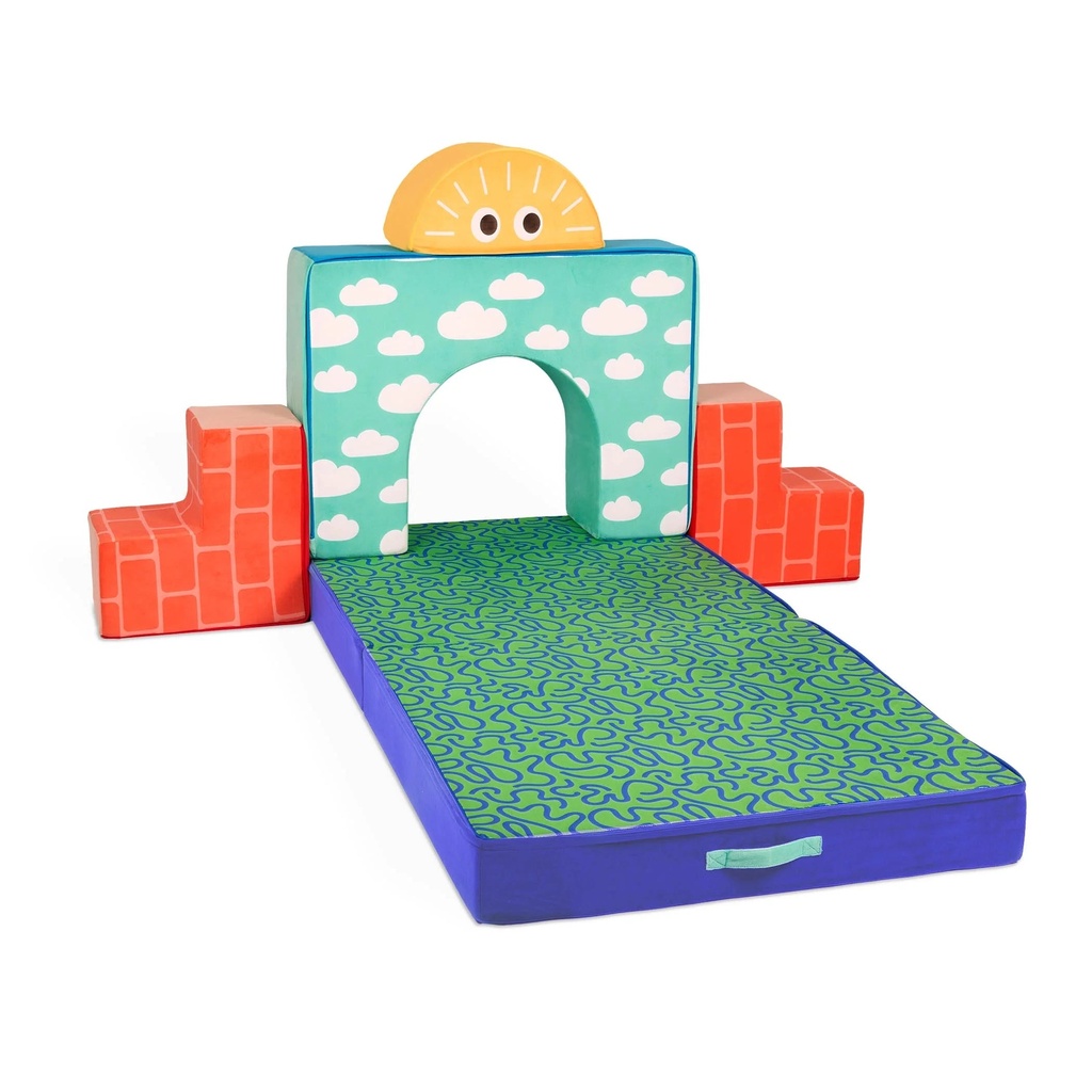 Battat Cloud Castle Foam Fort Building Set with 5 Multicolor Play Shapes, Toddler and Preschool Toys