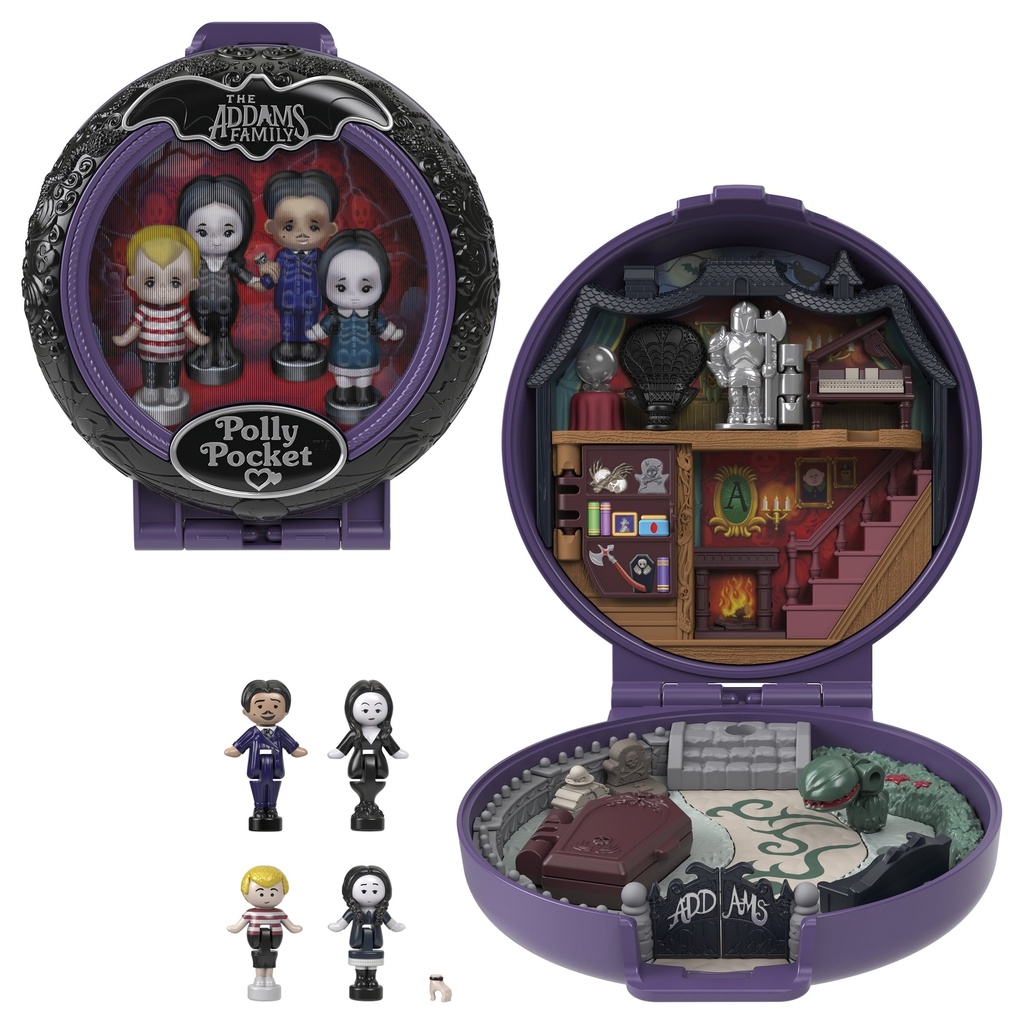Polly Pocket Collector the Addams Family Compact, Special Edition Dolls and Playset