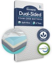 Hiccapop Baby Crib Mattress - Dual Sided W/Firm Side for Babies & Soft Memory Foam Side for Toddlers - Memory Foam Crib Mattress - Toddler Bed Mattress - Baby Mattress