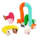 Battat Li'L Barn Buddies 5 Sensory Farm Animal Tubes, Toddler and Preschool Toys