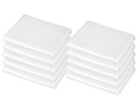 American Baby Company Cotton-Polyester Blend, Fitted with Elastic Corners Standard Daycare/Pre-School Nap Mat Sheet, 10 Packs, White