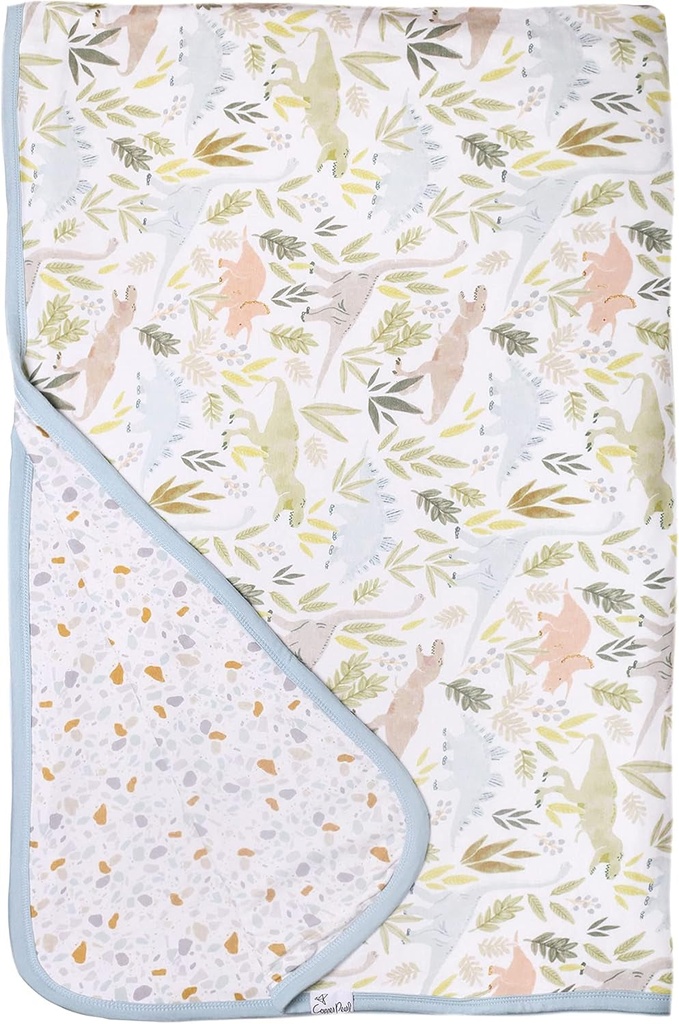 Copper Pearl Jumbo 3-Layer Baby Blanket: Soft Baby Quilts for Boys and Girls | Breathable, Cozy, Toddler Blanket | Baby Quilt for Newborns | 46X46 Premium Polyester/Rayon | Rex