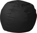 Flash Furniture Dillon Small Solid Black Bean Bag Chair for Kids and Teens