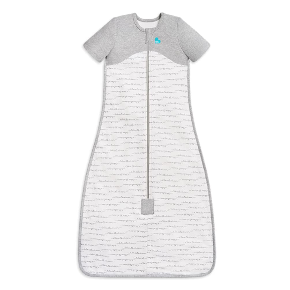 Love to Dream Organic Baby Sleep Bag (6-18 Mo), Super Soft Temp Regulating Sleeping Sack, 1.0TOG All Seasons Wearable Blanket, White