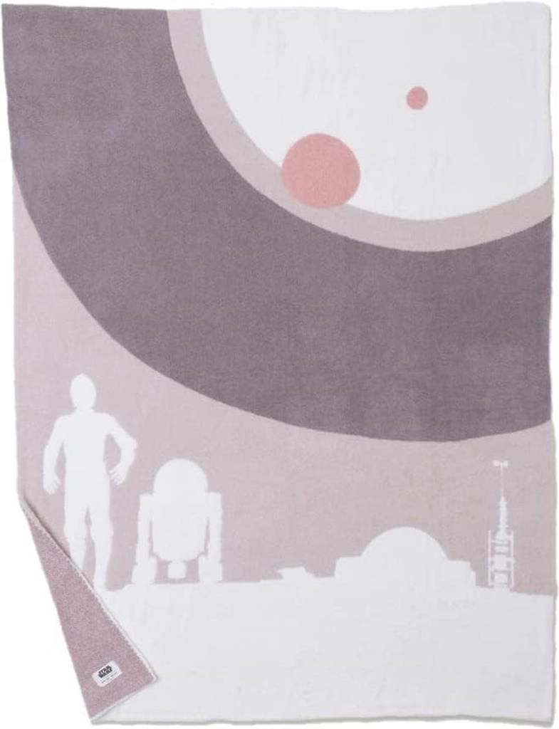Barefoot Dreams Cozychic Star Wars™ Tatooine Throw, Throw Blanket, Disney Blanket-54” X 72”, Warm Sand Multi