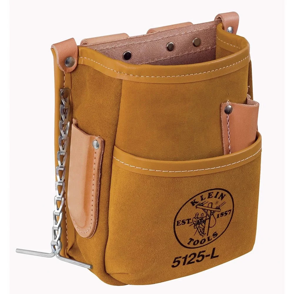 Klein Tools 5 Pocket Tool Pouch Leather