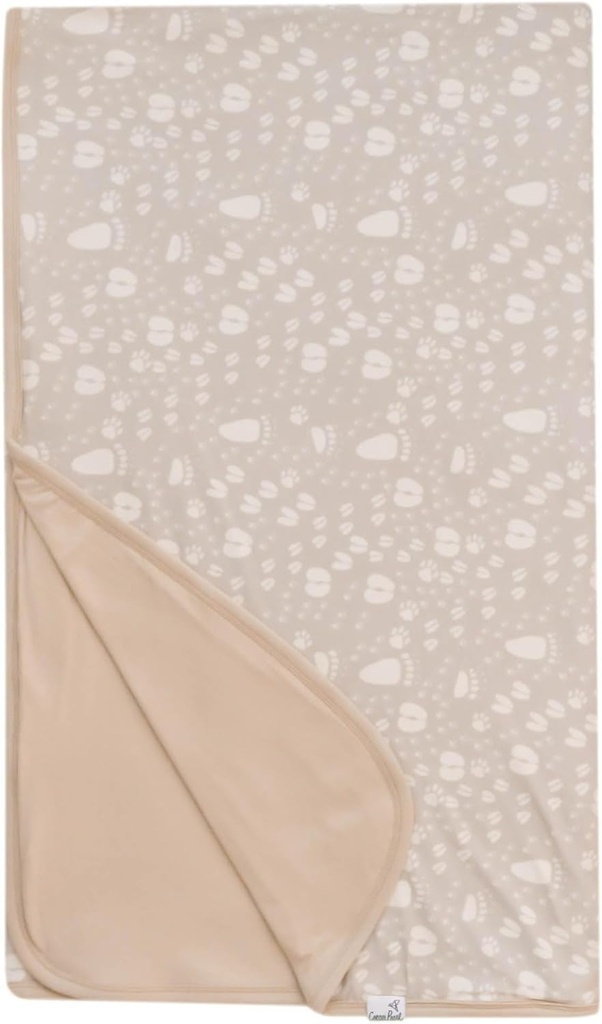 Copper Pearl Jumbo 3-Layer Baby Blanket: Soft Baby Quilts for Boys and Girls | Breathable, Cozy, Toddler Blanket | Baby Quilt for Newborns | 46X46 Premium Polyester/Rayon | Tracker