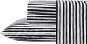 Betsey Johnson- King Sheet Set, Cotton Percale Bedding Set, Crisp & Cool, Lightweight & Breathable (Sketchy Stripe, King)
