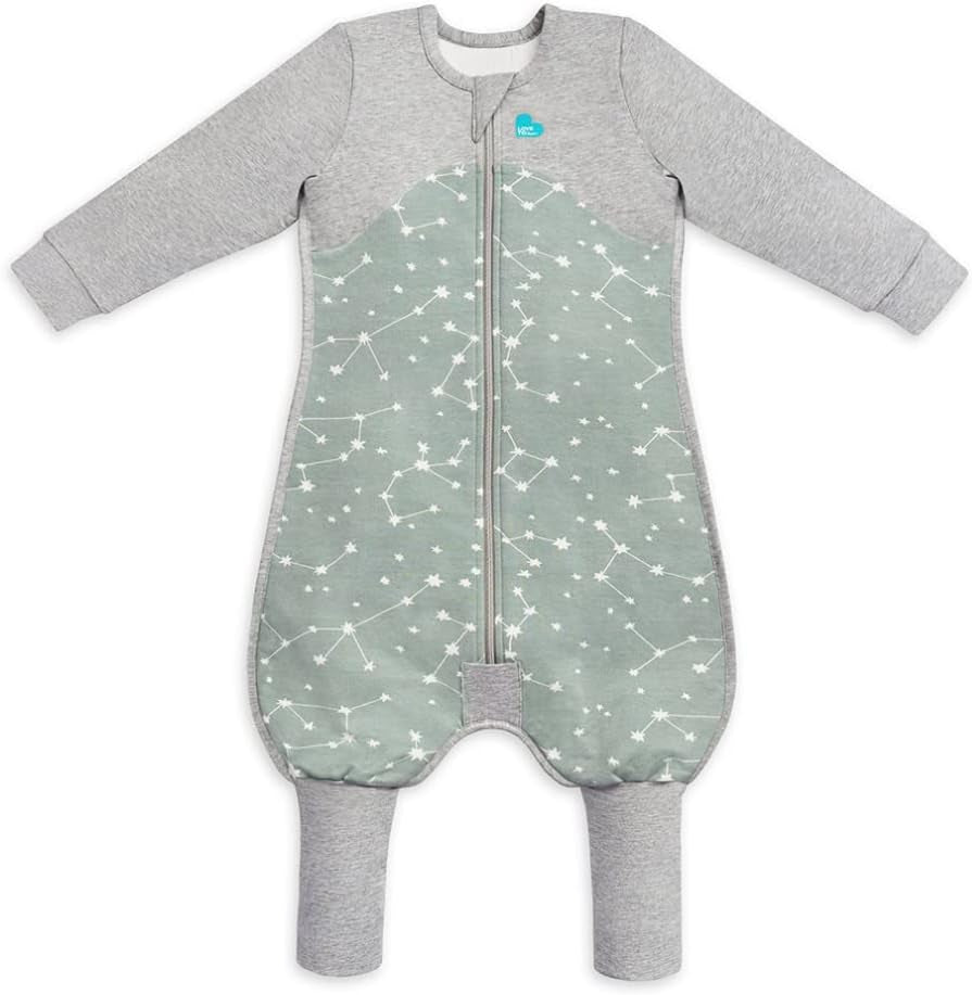 Love to Dream Organic Long Sleeve Baby Sleep Suit, Super Soft Temp Regulating Sleeping Sack, All Seasons Wearable Blanket